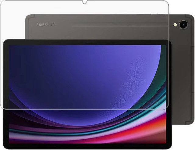 Samsung Galaxy Tab S9 11 Zoll Displayschutzfolie aus 9H gehärtetem Glas, transparent, Anti-Fingerprint HD-Schutz - Bild 1
