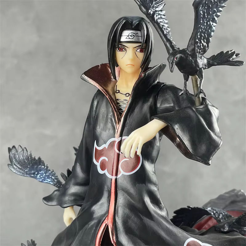 Bandai Anime Figur Uchiha Itachi aus Naruto, schwarze PVC Dekofigur für Kinder, Höhe: 27 cm - Bild 6