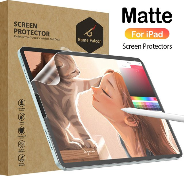 Game Falcon Papierähnlicher Displayschutz für iPad in Transparent - Bild 1