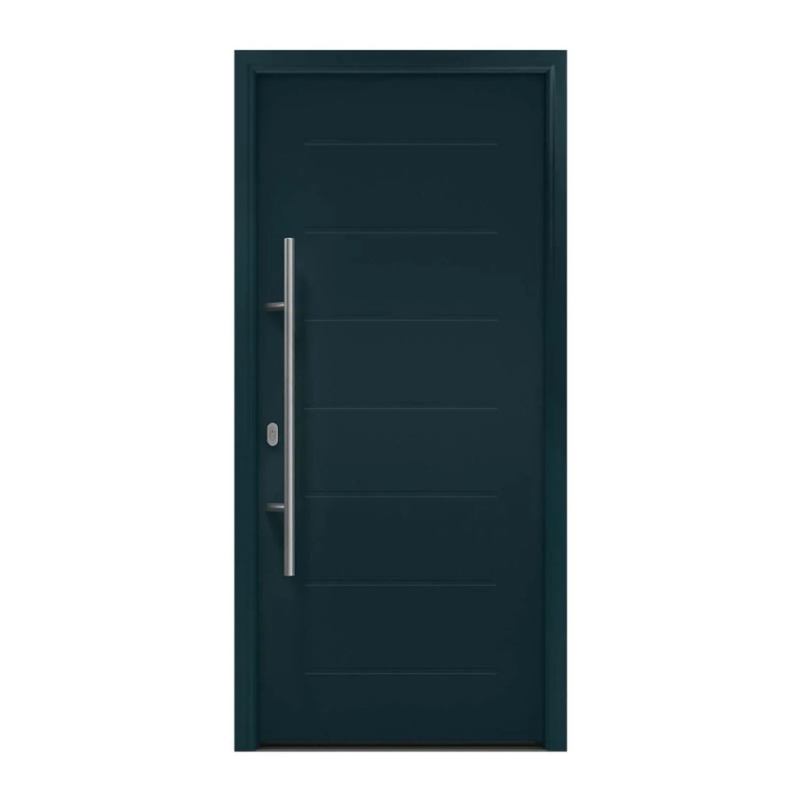 EcoStar Haustür Isopro IP 015 Anthrazitgrau B: 110 cm, H: 210 cm, DIN Links - Bild 2