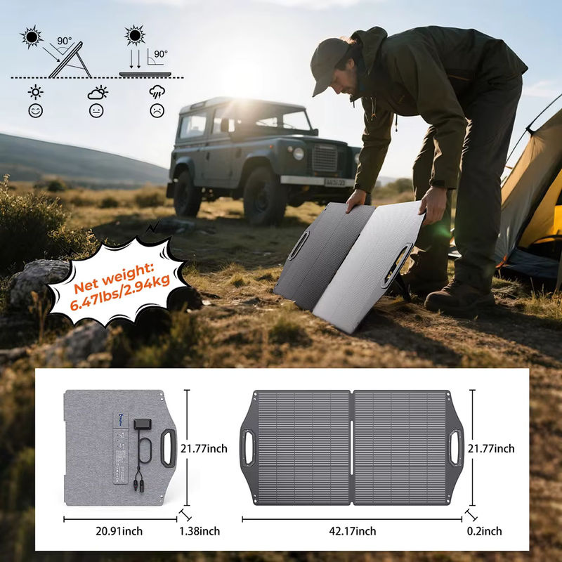 BigBlue SolarPowa 100 Solarpanel mit 100W Leistung, PD 45W USB-C, 18W USB-A und MC-4 Ports, IP68 Schutzklasse - Bild 4