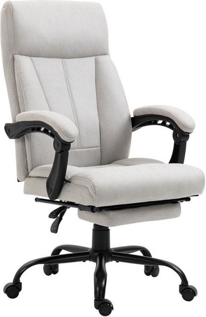 Ergonomischer MUVOE Chefsessel in Grau mit Kopfstütze und Armlehnen für Home Office und Büro - Bild 1