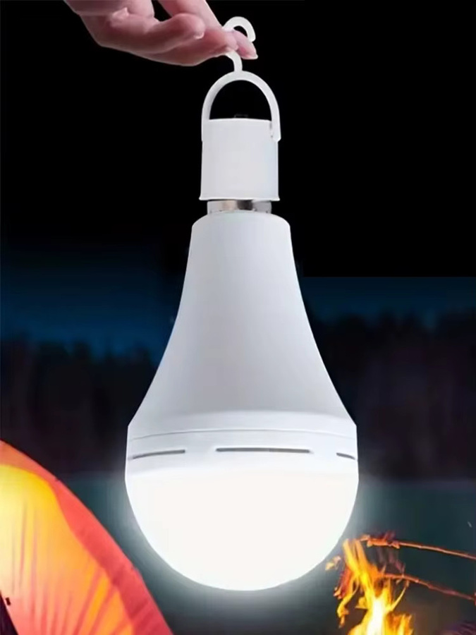 TLEDMP Notfall LED Glühbirne tragbare Energiesparende Akku Lampe in Weiß - Bild 5