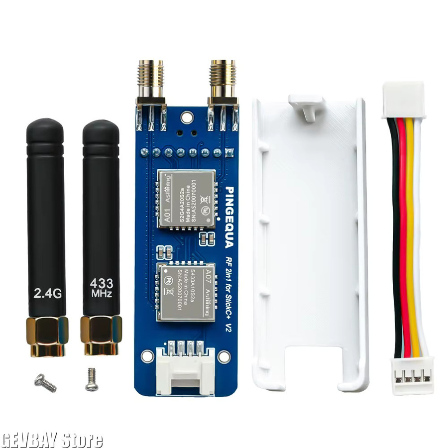 M5Stack RF 2-in-1-Modul für StickC Plus 1.1 & 2, unterstützt NRF24 2,4 GHz und CC1101 433 MHz, kompatibel mit Bruce Firmware, Blau - Bild 2