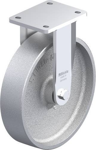 Blickle Bockrolle BO-G 250G in Silber und Grau aus Stahl mit 250 mm Rad-Durchmesser und 1200 kg Tragfähigkeit - Bild 1