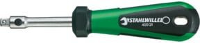 Stahlwille QR-Steckgriff 1/4" (6,3mm) in Grün, Länge: 150 mm - Bild 1