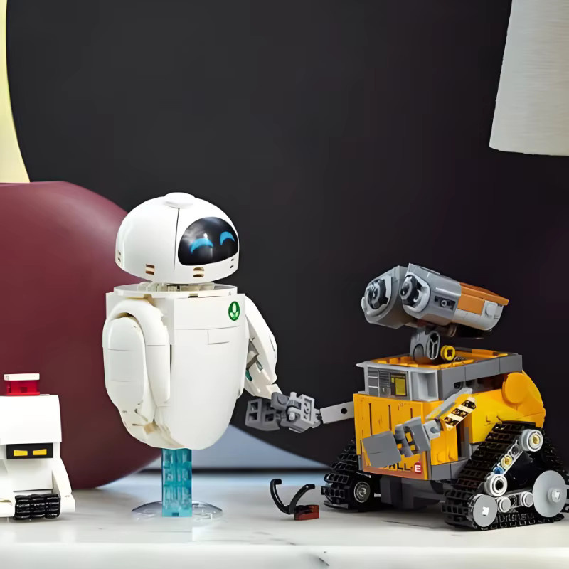 Potdemiel Wall-E-Roboter und Eva-Eve-Roboter, Bausteine, 811 Teile - Bild 3