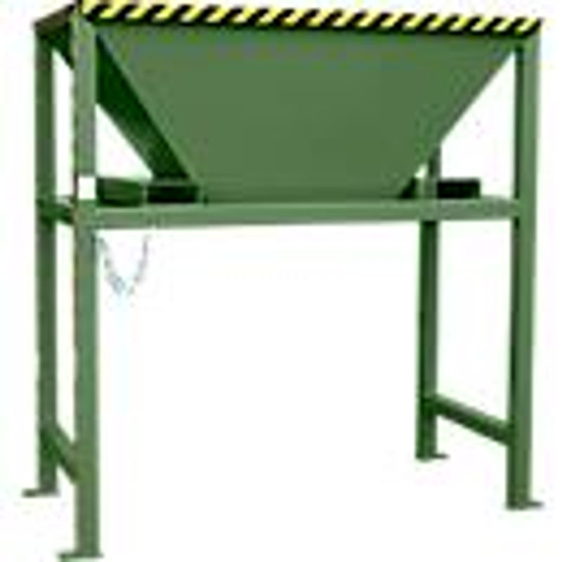 Bauer Südlohn Befülltrichter BTS aus Stahlblech mit Standkonstruktion und Einfahrtaschen, Resedagrün, B: 198,0 cm, T: 98,0 cm, H: 205,0 cm - Bild 3