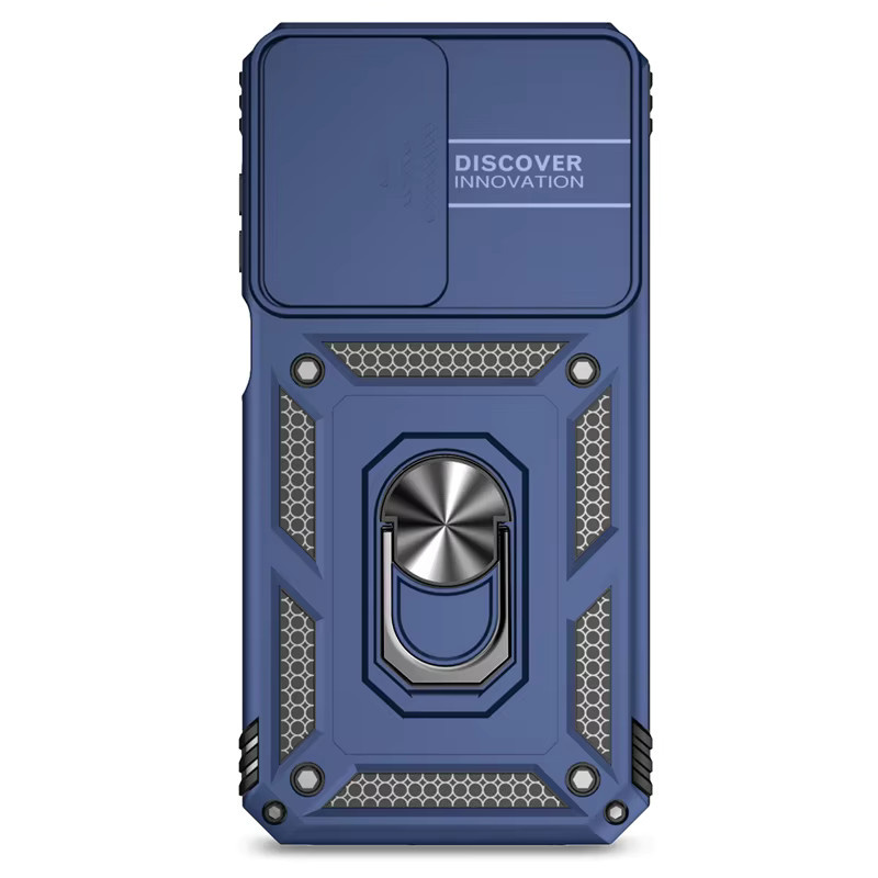 Panzer-Handyhülle mit Schiebe-Kameraschutz für Samsung Galaxy A16 A26 A36 A56 A37 A06 A17 A07 A57 in Grün und Blau - Bild 2