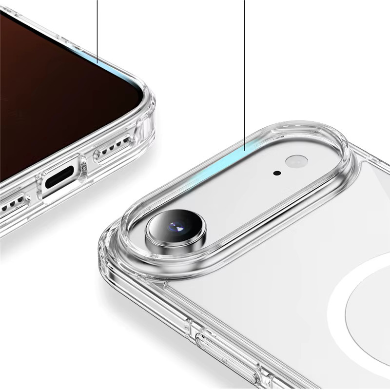 Ricestate MagSafe Magnethülle für iPhone 17 16 15 14 13 12 11 Pro Max 17 Air 16e Transparent mit Anti-Drop Schutz und Wireless Charging Unterstützung - Bild 3