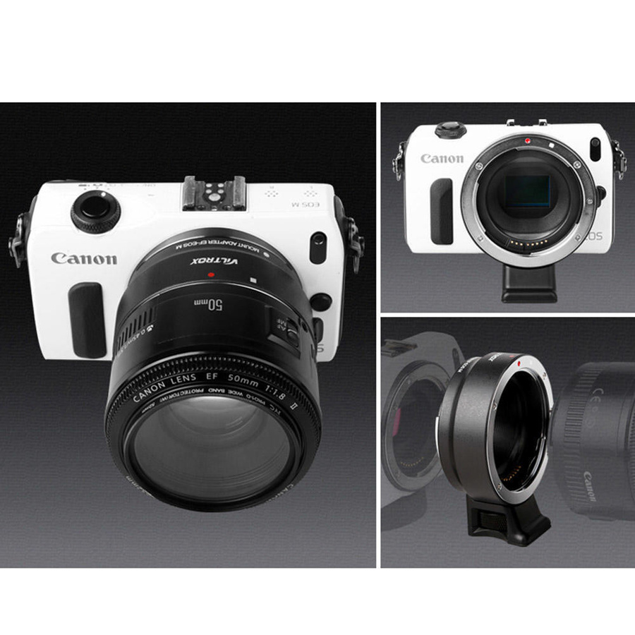 Viltrox AF EF-EOS M Mount Objektivadapter für Canon EF und EF-S Objektive auf Canon EOS, Schwarz - Bild 3