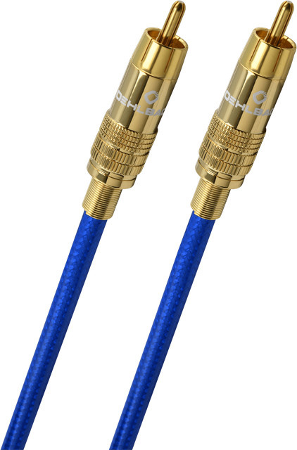 Oehlbach Digitales Audio-Cinchkabel NF 113 DI RCA Blau, Länge: 2,0 m - Bild 1