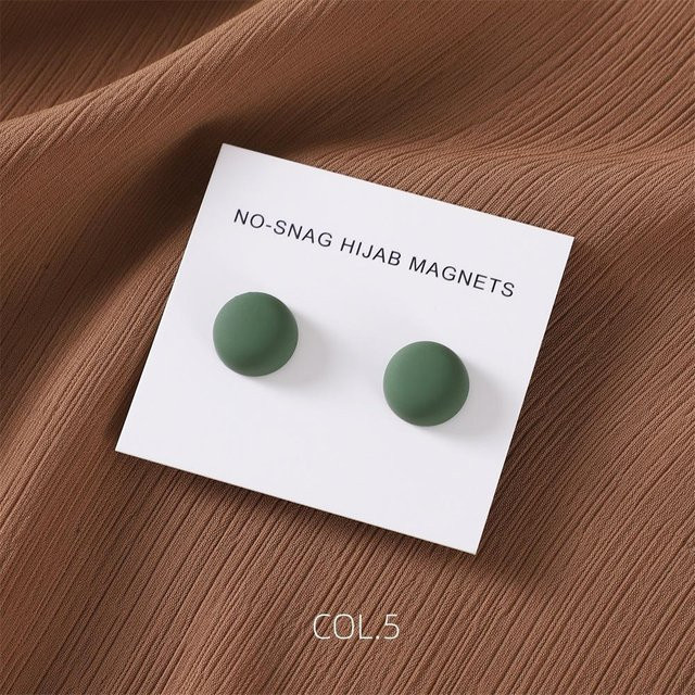 Hijab-Brosche Magnet, Edelstahl, Damen, Macaron-Farbe - Bild 1