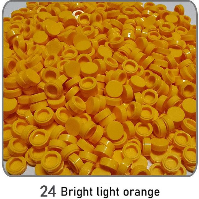 Yiran toy Bausteine Flache Kachel 1x1 Runde Ziegel, 1000-teiliges Set - Bild 1