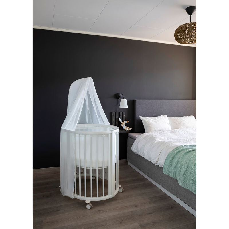 Stokke Sleepi Mini Bundle inkl. Matratze und Spannbetttuch, Weiß, Buchenholz - Bild 2