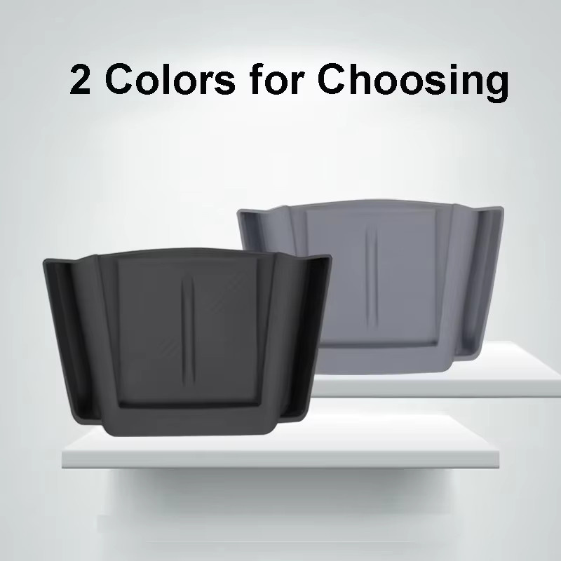 Beworth Drahtlose Lade Pad Matte für Tesla Modell 3 Highland 2024 mit Seitenfach Organizer in Grau - Bild 5