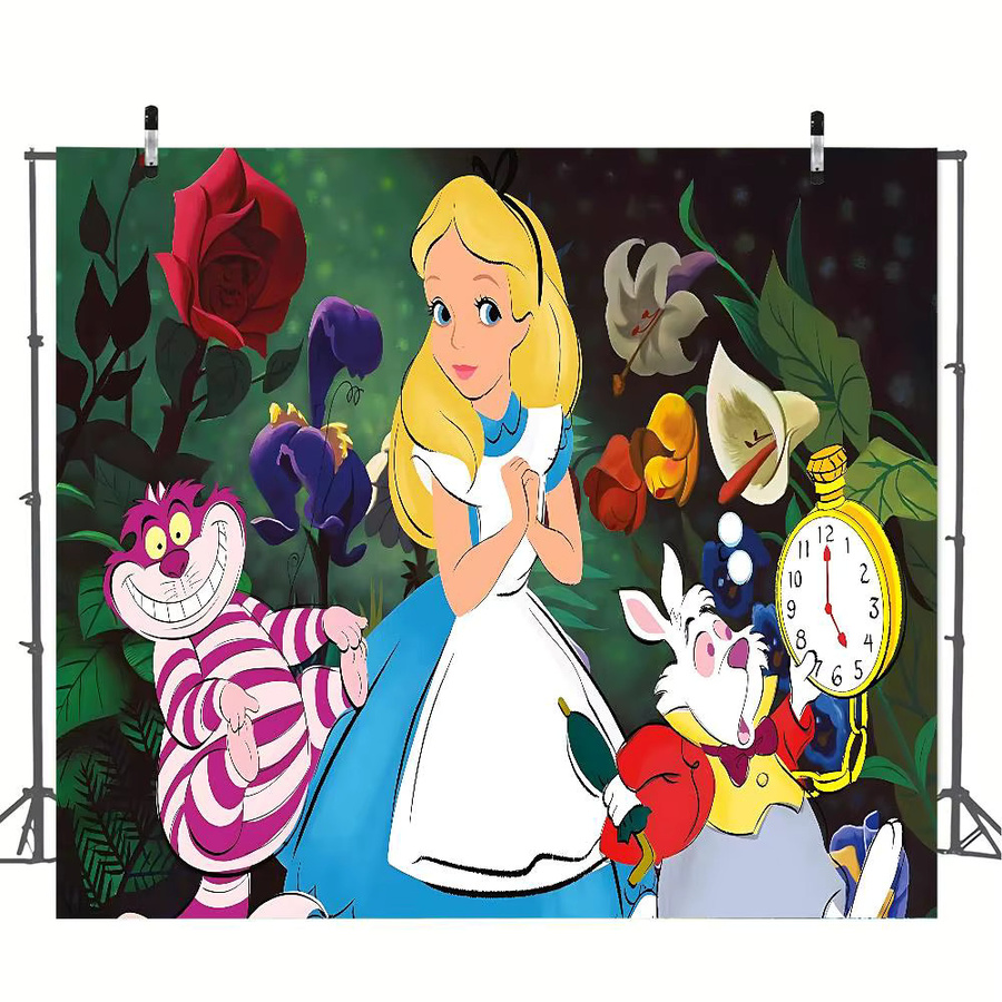 Beast Kingdom Alice im Wunderland Hintergrunddekoration Illustration Mehrfarbig - Bild 3