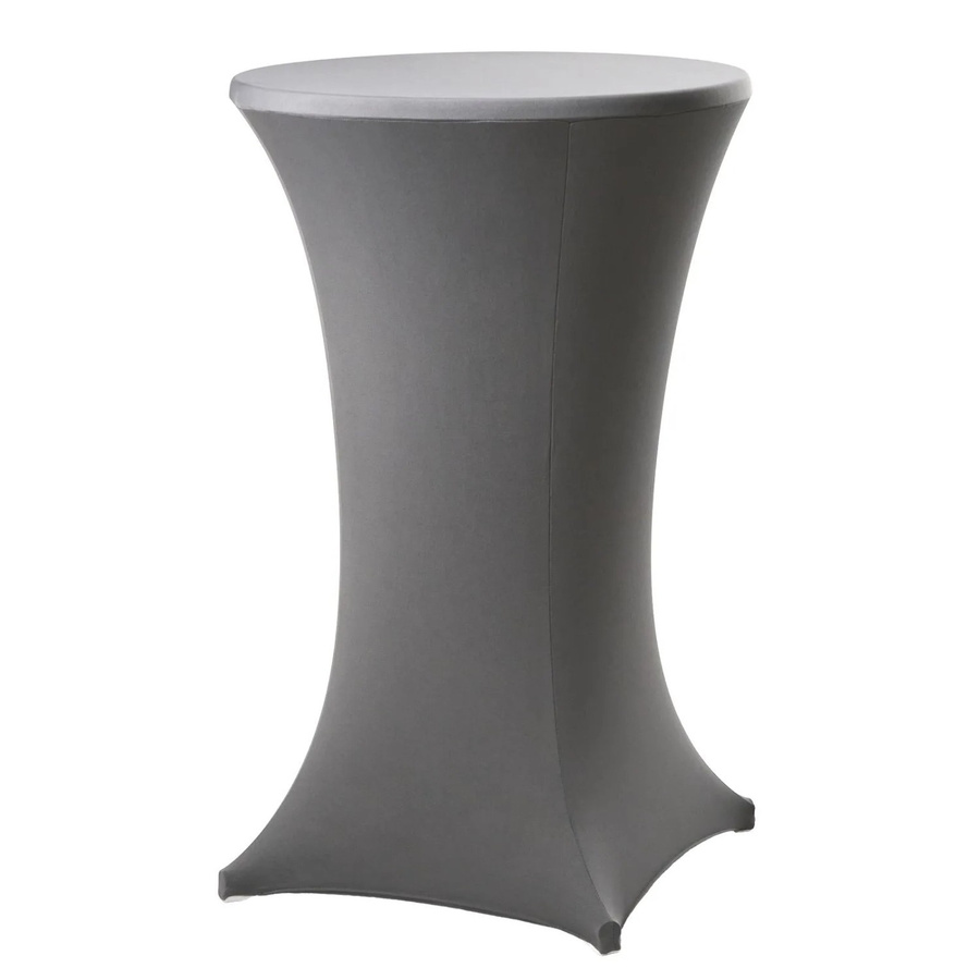 TRUTZHOLM Stehtischhusse Stretch aus Polyester in Anthrazit, Durchmesser: 70 cm - Bild 2