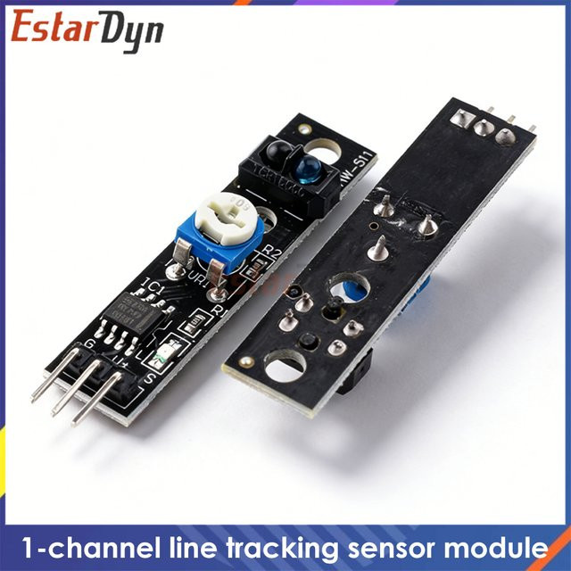 Estardyn TCRT5000 IR Infrarot-Linienfolgersensor zur Hindernisvermeidung für AVR ARM PIC, Schwarz - Bild 1