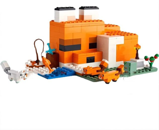 Binchi Keji Travel Das Lodge Haus, Bausteine Spielzeug, orange - Bild 1