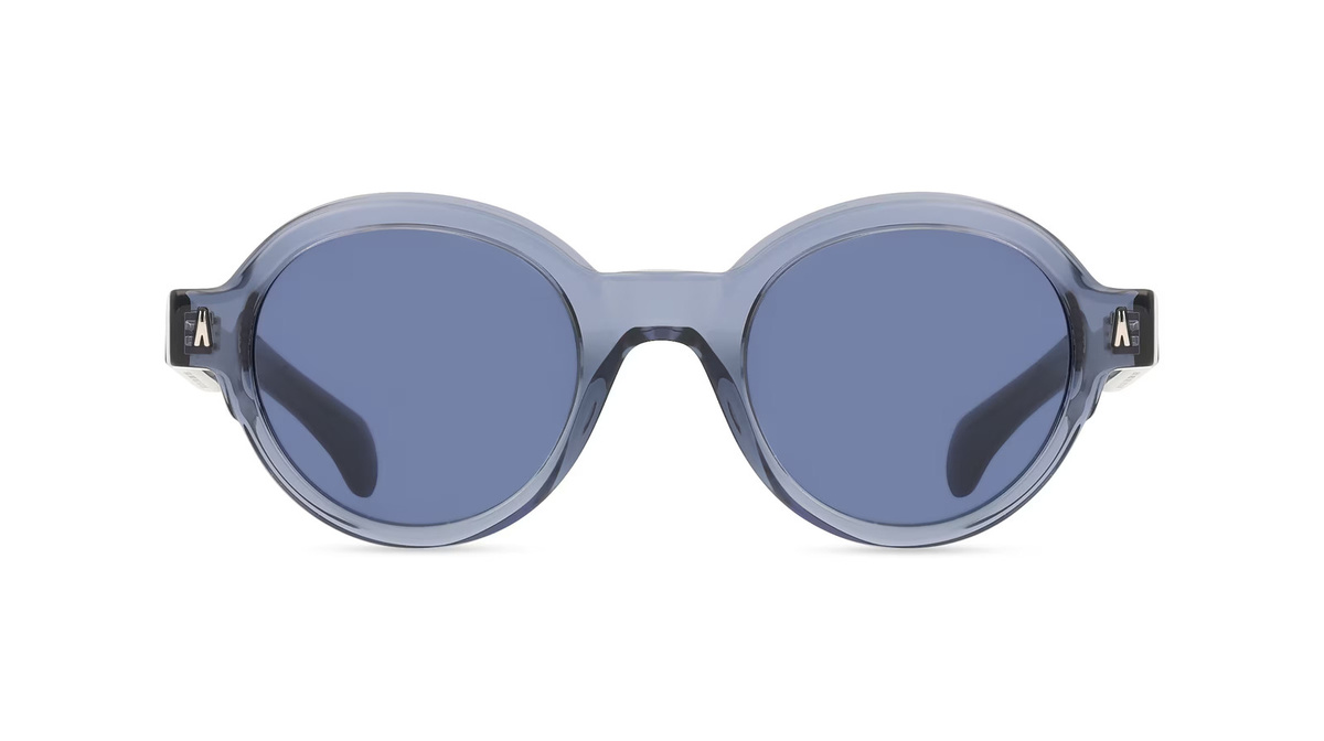 Moncler ME6003 Sonnenbrille, Vollrand, Rund, Acetat, Unisex, blau - Bild 1