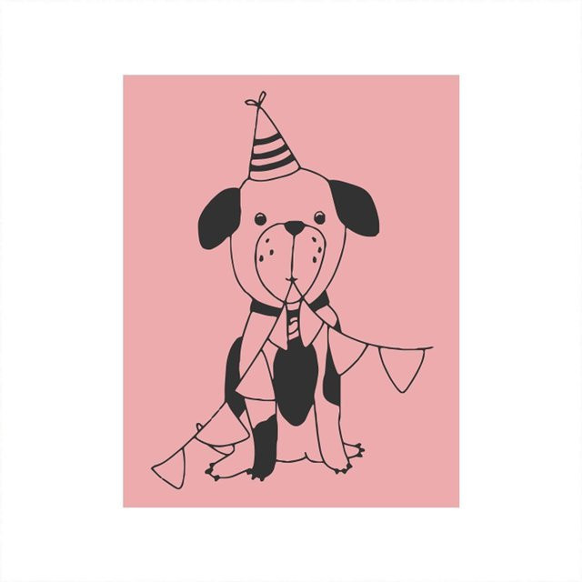 May&Berry Stempel Hund rosa B: 3,5 cm, H: 4,5 cm - Bild 1