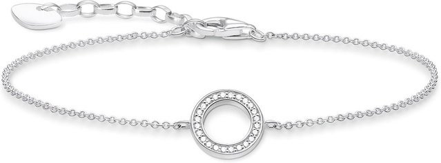 Thomas Sabo Armband, 925 Silber, Zirkonia, Damen, 16-19cm - Bild 1