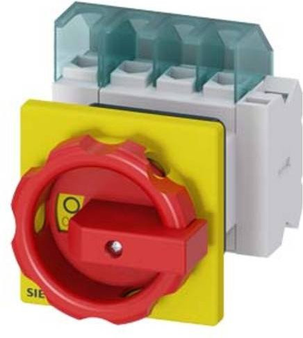 Siemens Lasttrennschalter 4polig Rot Gelb 25A 16mm² 1 Schließer 1 Öffner 690 V/AC 3LD21542EP53 - Bild 1