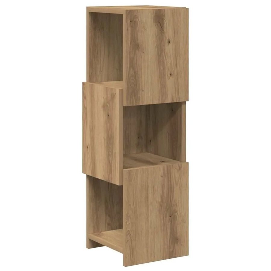 vidaXL Eckschrank Artisan-Eiche in Braun aus Holzwerkstoff, B/T/H: 25,5 x 25,5 x 80 cm - Bild 2