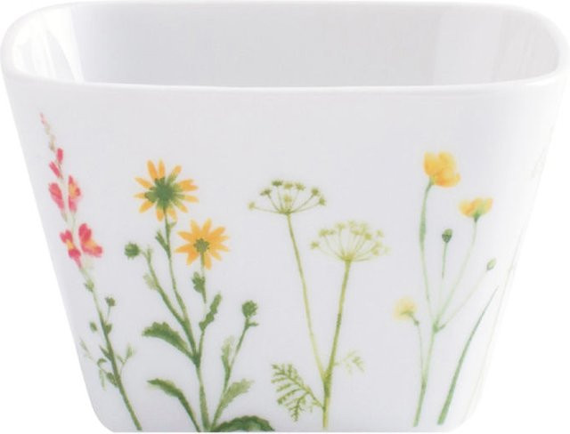 Kahla Dessertschale Wildblume eckig, mehrfarbig, Keramik, Volumen: 230 ml, B/T/H: 8,7 x 8,7 x 5,7 cm - Bild 1