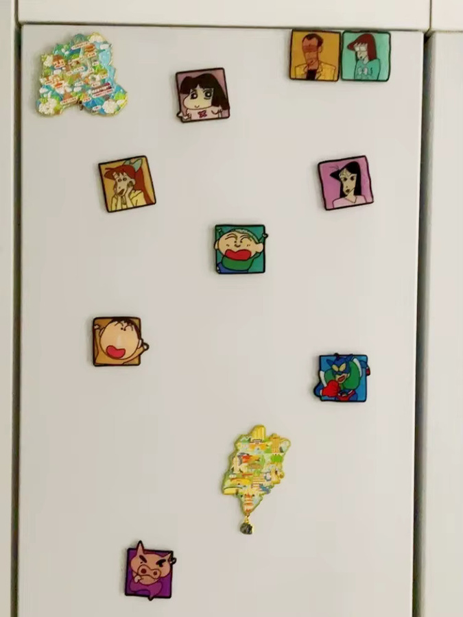 Bandai Crayon Shin Chan Kühlschrankmagnete, Magnetischer Aufkleber - Bild 5