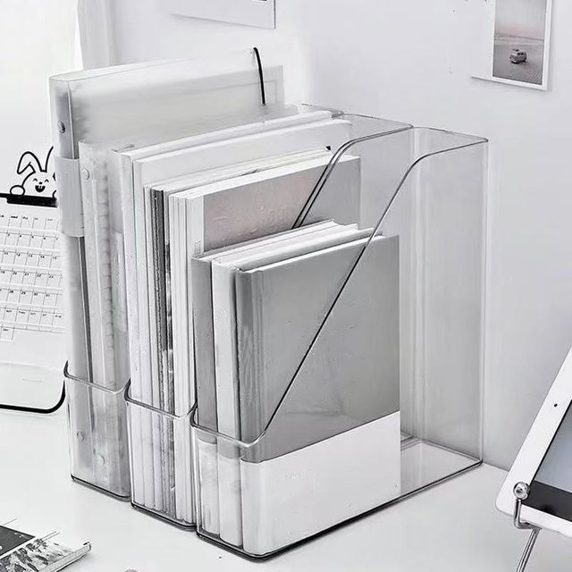 Transparente Acryl-Aufbewahrungsbox als Schreibtisch-Organizer mit mehreren Fächern - Bild 1