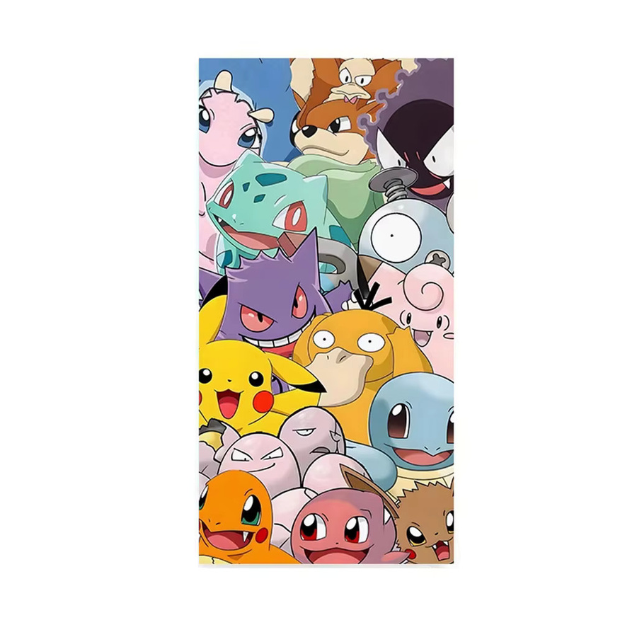 Potdemiel Pokémon Strandtuch mit Pikachu und Freunden in Multicolour für Kinder - Bild 4