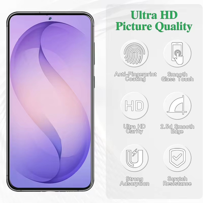 Ultra HD Panzerglas Displayschutzfolie für Samsung Galaxy S26 S25 S24 S23 S22 S21 Ultra FE Plus transparent - Bild 2