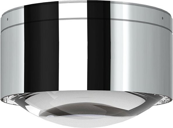 Top Light Puk! 160 One Avantgarde Deckenleuchte in Chrom mit transparenter Glaslinse - Bild 1