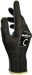 MAPA KryTech 643 Arbeitshandschuh mit Nitrilbeschichtung in Schwarz-Grau, Größe 7 - Bild 1