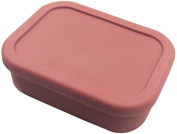 MOONBIFFY Silikon Lunchbox für Babys und Kinder, Mikrowellengeeignet und Auslaufsicher, Pink, 3er Set (3 x 920 ml) - Bild 1