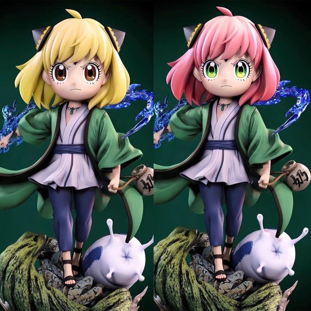 Bandai Anime Figur Anya Forger Cosplay Tsunade Actionfigur aus PVC in Multicolor, Höhe: 19 cm - Bild 1