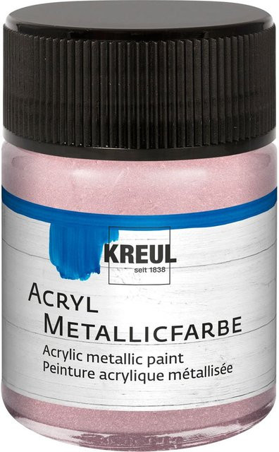 KREUL Acryl Metallicfarbe Roségold 50 ml - Bild 1