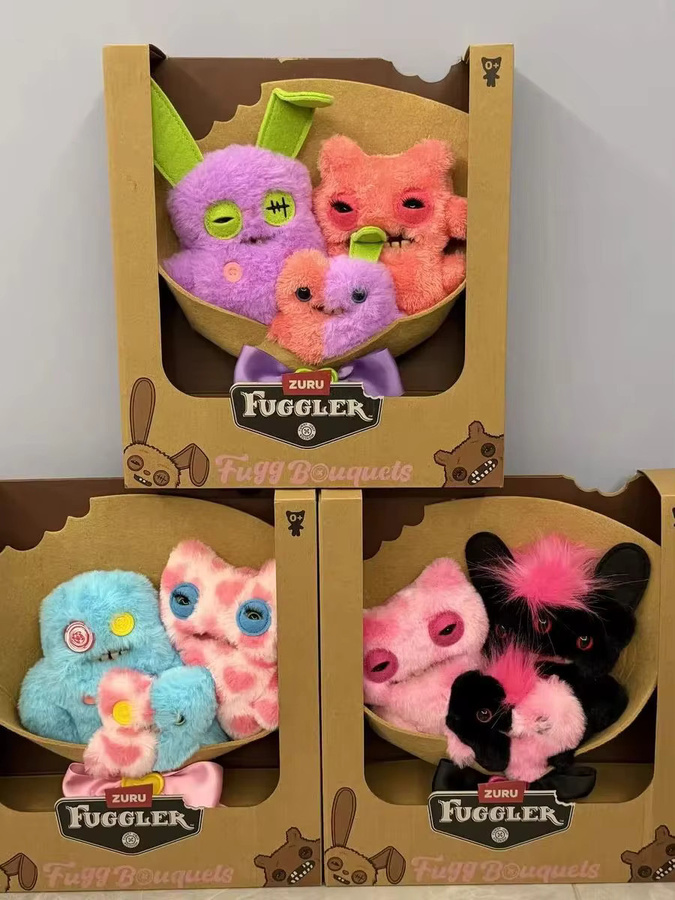 Fuggler Fluffy Bouquets Plüschtiere, Wütende Hasen, Schwarz, Bunt / Mehrfarbig - Bild 1