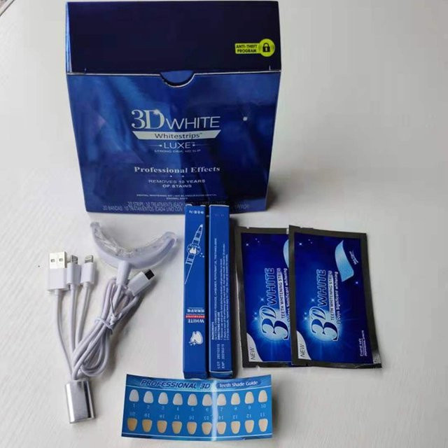 NEWTRY Zahnaufhellungs-Set mit Blaulicht-Instrument und Gel, USB-Aufladung - Bild 1
