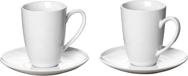 Ritzenhoff & Breker Latte Macchiato Set Bianco in Weiß 4-teilig - Bild 1
