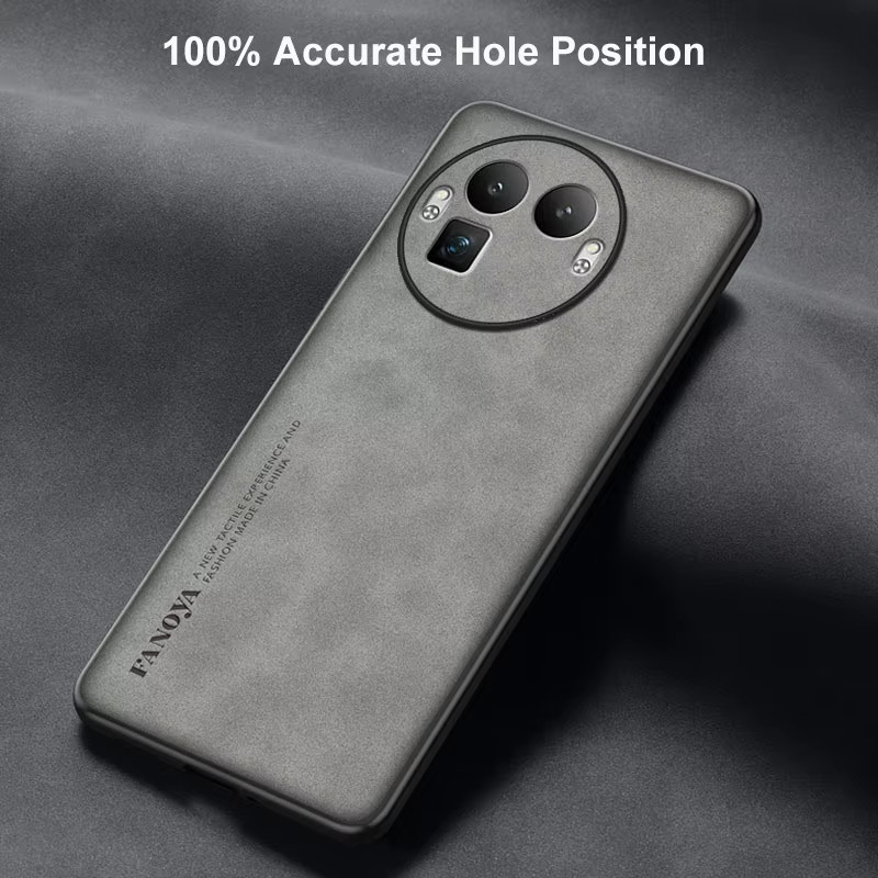EUCAGR Schutzhülle aus PU Leder für Realme GT8 Pro, Realme GT 8 und Realme GT8 5G in Braun, stoßfeste Silikon-Schutzhülle - Bild 2