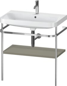 Duravit Möbelwaschtisch-Kombi Happy D.2 Plus in Weiß mit Konsole, B: 77,5 cm, T: 49 cm - Bild 1