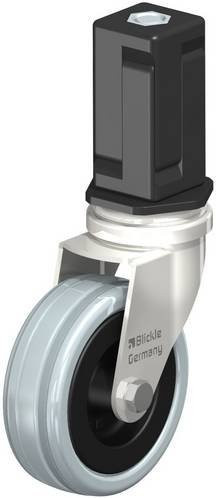 Blickle Lenkrolle Expander 856442 LRXA-VPA 75G-EXV05 in Schwarz und Grau aus Edelstahl mit 75 mm Rad-Durchmesser und 60 kg Tragfähigkeit - Bild 1