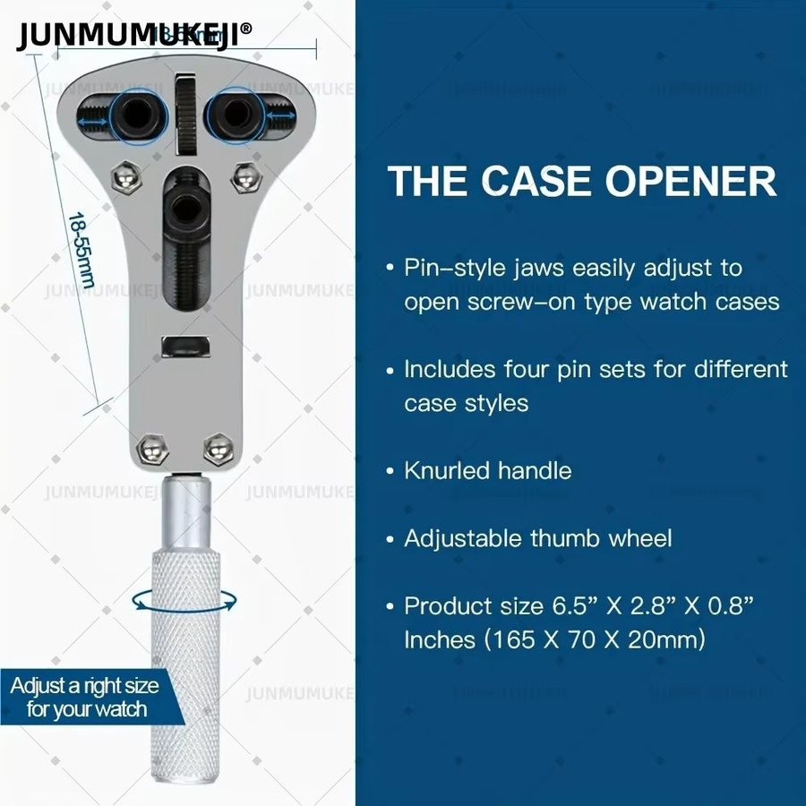 JUNMUMUKEJI Uhrenreparatur-Werkzeugset, 212-teilig - Bild 3