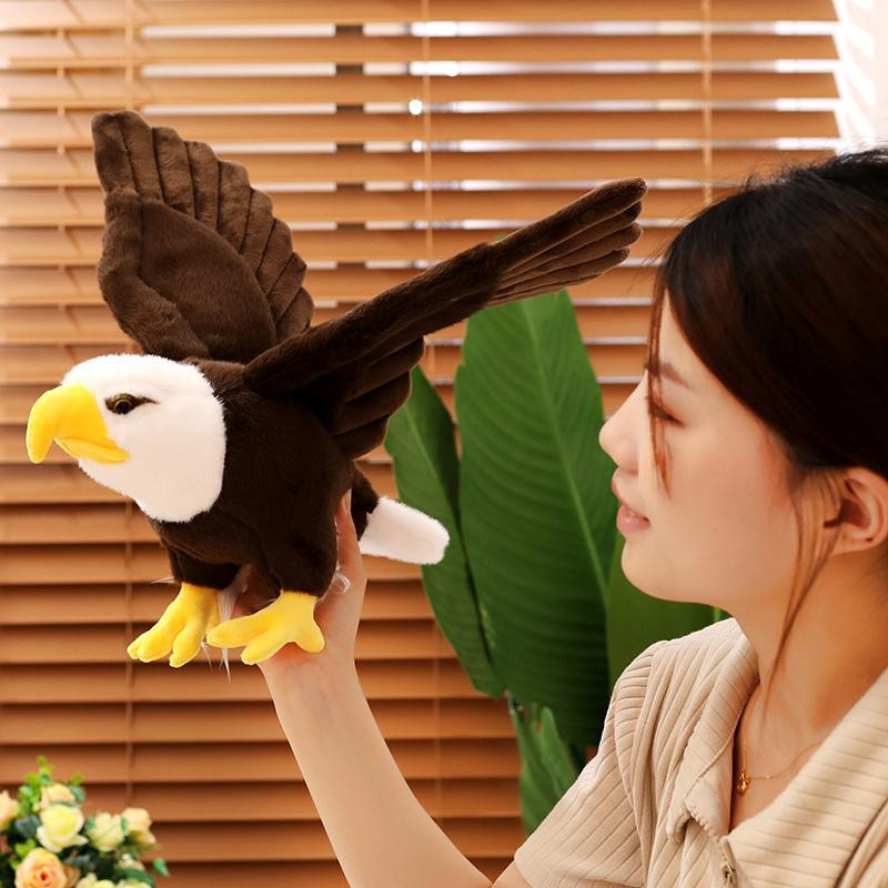 GDzaccly Weißkopfseeadler Plüschtier Weiß 60cm - Bild 5