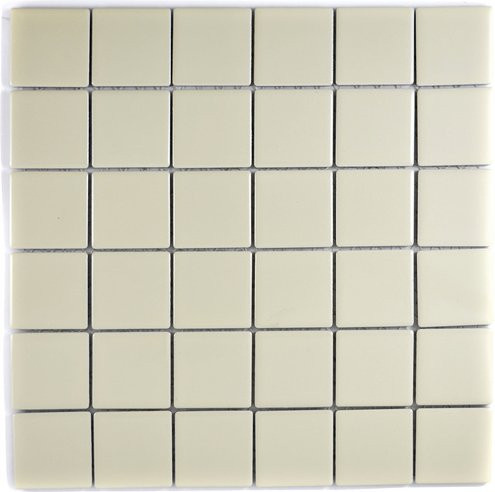 HuH Mosaikfliese Architecture beige glänzend Keramik Wandbelag und Bodenbelag B/B: 29,8 x 29,8 cm - Bild 1