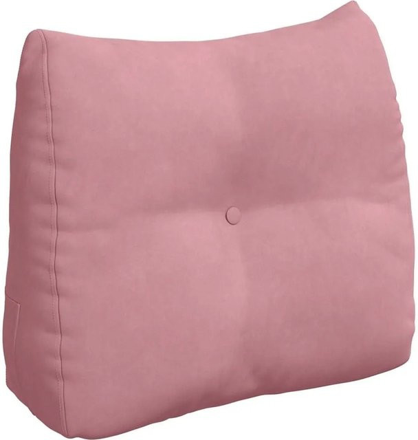 vidaXL Rückenkissen aus Samt in Rosa, B/T/H: 60 x 24 x 50 cm - Bild 1