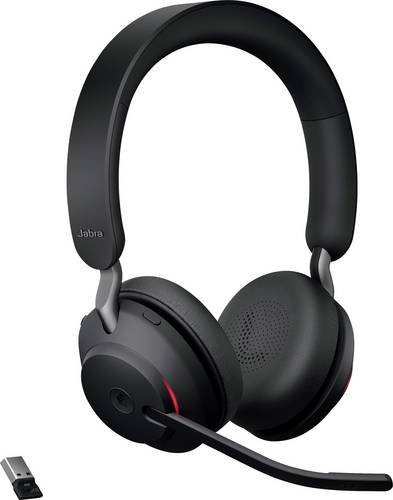 Jabra Evolve2 65 On-Ear Bluetooth Stereo Headset Schwarz MS Teams Kompatibel - Bild 2